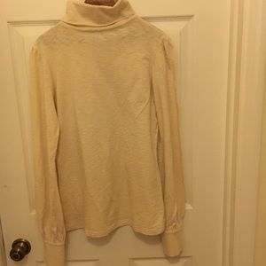 Twill 22 Turtleneck with rhinestone buttons